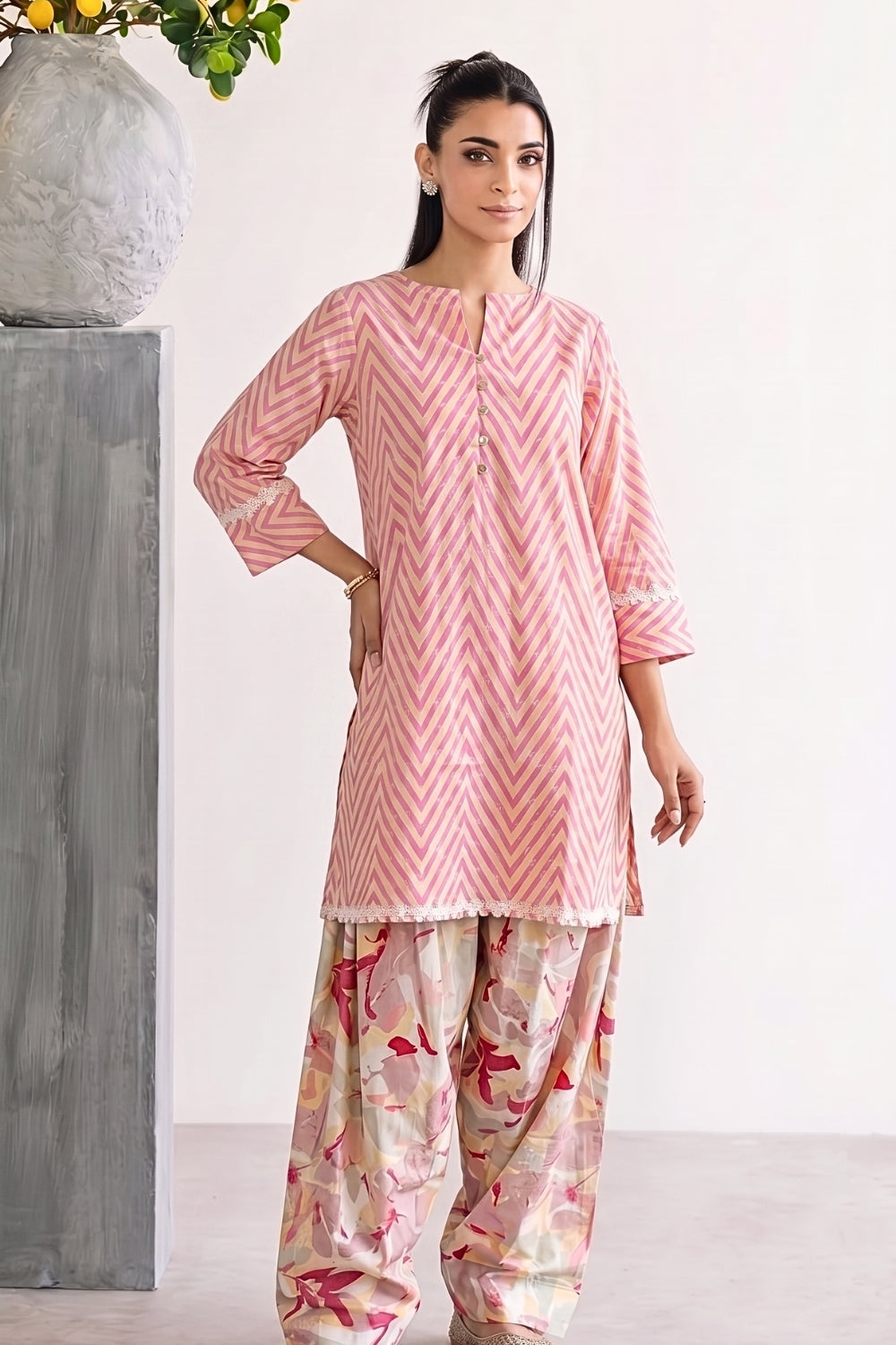 Falsa Pure Cotton Farshi Salwar Set