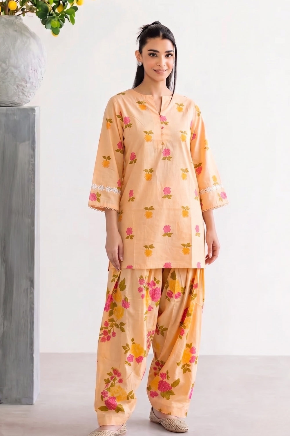Amrit Pure Cotton Farshi Salwar Set