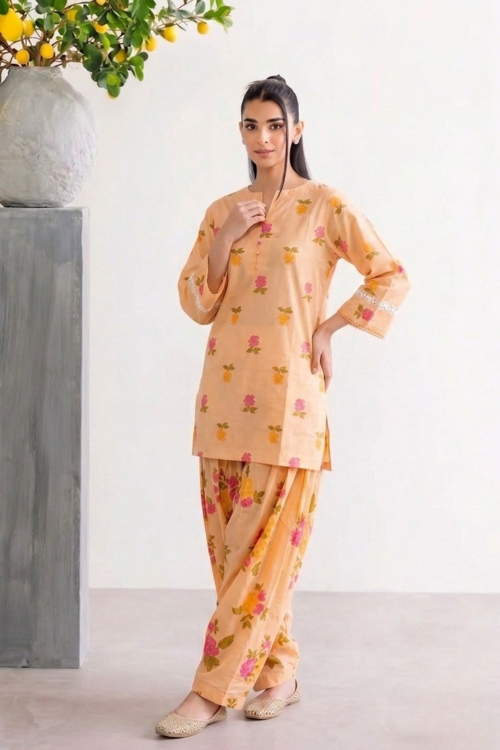 Amrit Pure Cotton Farshi Salwar Set