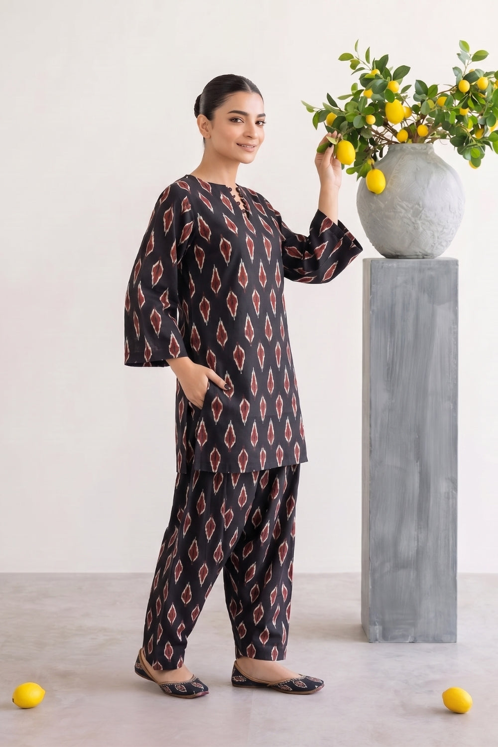 Nazaakat Pure Cotton Farshi Salwar Set