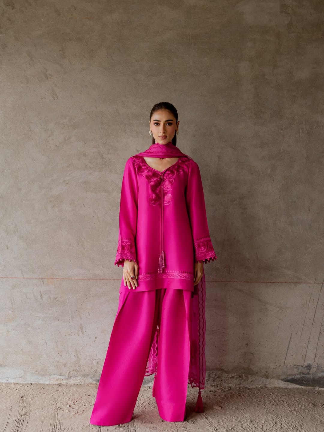 Cerise Farshi Salwar Set