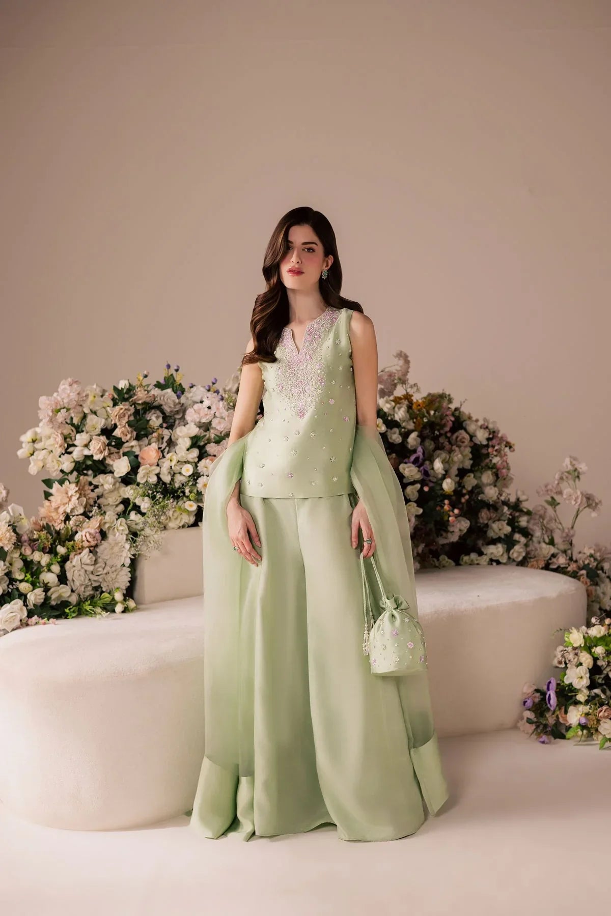 Peridot Sharara Set